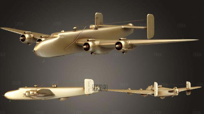 Halifax Bomber stl model for CNC